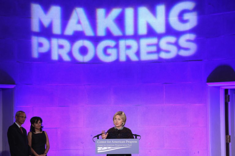 Former Secretary of State Hillary Clinton has remained coy about her future plans, but she has lately been going through the motions of a potential presidential candidate: Reconnecting with major donors, traveling the country to deliver speeches and hone her message, and appearing on the campaign trail for her friend Terry McAuliffe, who is running for governor in Virginia. (Photo by Chip Somodevilla/Getty Images)