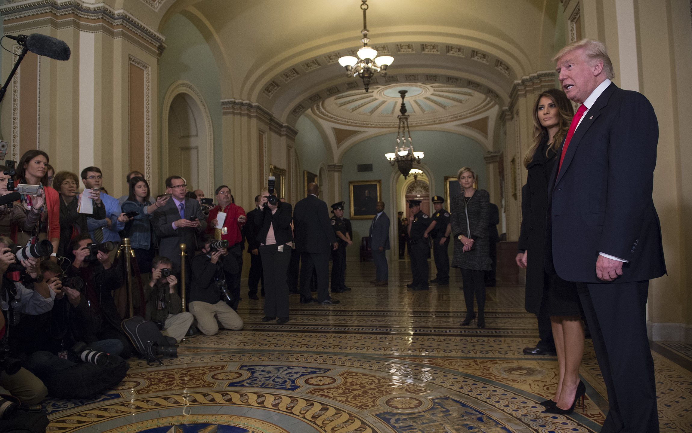 Press dig in for long battle against Trump