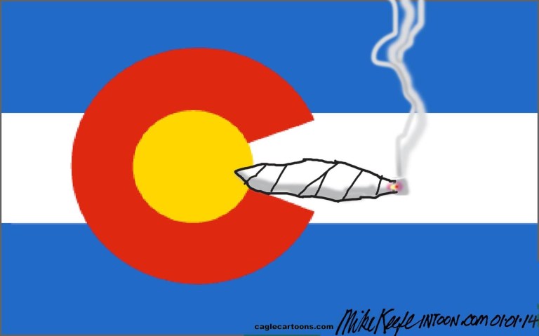 Editorial cartoon: Rocky Mountain High