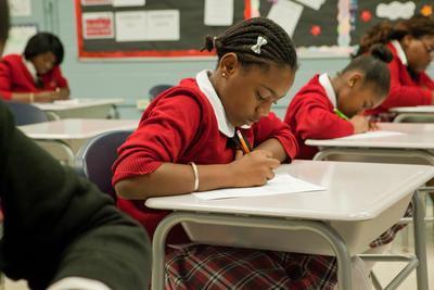 Students at the Achievement Prep Academy Public Charter School (Examiner file photo)