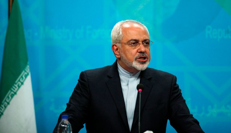FILE - In this Sunday, Aug. 24, 2014 file photo, Iranian Foreign Minister Mohammad Javad Zarif speaks during a joint news conference with his Iraqi counterpart in Baghdad.  With little more than two months to deadline, Iran and six world powers on Friday, Sept. 19, 2014,  launched a fresh effort at narrowing stubborn differences on what nuclear concessions Tehran must agree to in exchange for full sanctions relief.  (AP Photo/Ahmed Saad, Pool)