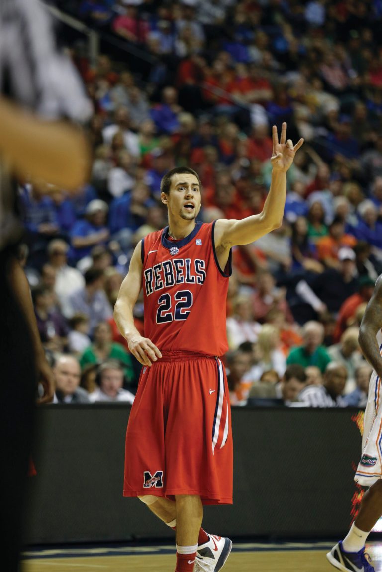 John Bazemore/AP
Guard Marshall Henderson leads Mississippi as they face Wisconsin in the second round of the NCAA tournament Friday.