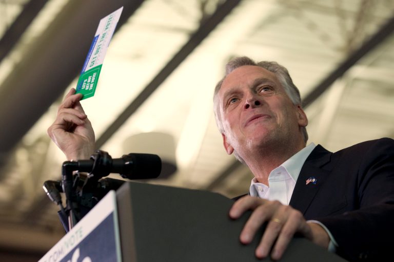 Virginia Gov.-elect Terry McAuliffe was a candidate of the ruling class, something that plays well in Northern Virginia. (AP Photo/Jacquelyn Martin)