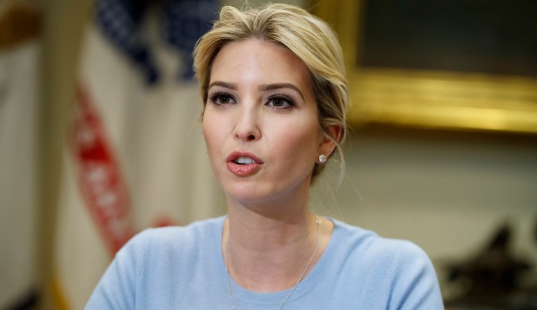 At a weekend event, Ivanka Trump encouraged a group of accomplished Saudi women to keep making strides forward. (AP Photo/Evan Vucci)