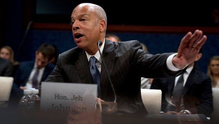 Johnson offered that rebuke in response to Trump's latest series of tweets about Russian interference in the 2016 elections. (AP Photo/Andrew Harnik)