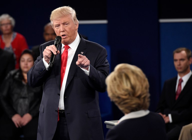 A Washington Post political writer on Monday accused Donald Trump of pursuing some kind of political strategy by repeatedly calling Hillary Clinton 