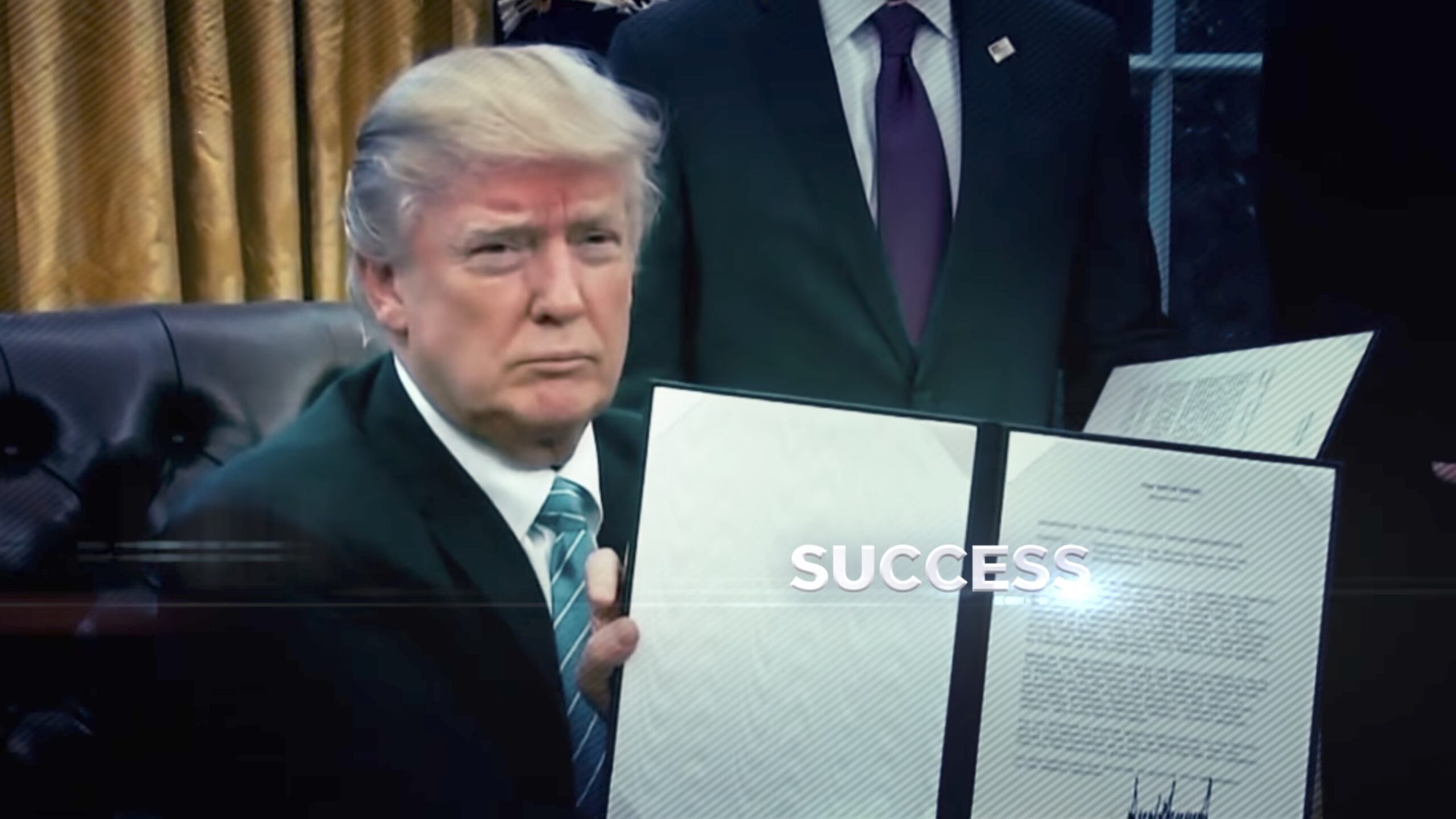 Trump campaign group releases TV ad to celebrate first 100 days