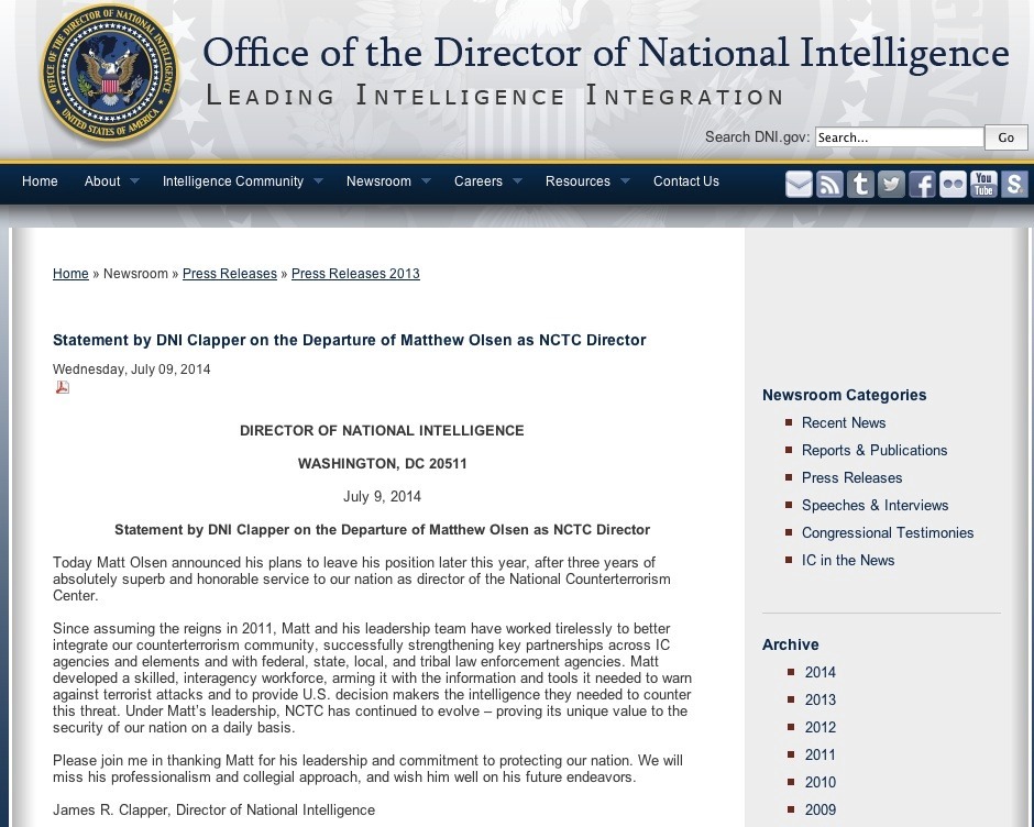 Oops: Intelligence boss muffs ‘rein’ vs. ‘reign’