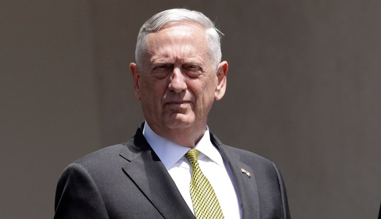 Defense Secretary Jim Mattis said the effort to strengthen alliances and the international order forged after World War II is now a top priority of the Pentagon. (AP Photo/Rebecca Blackwell)