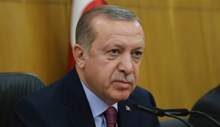 The Turkish president is frustrated with the United States and Russia for working with the Syrian Kurds. (Yasin Bulbul/Pool Photo via AP)
