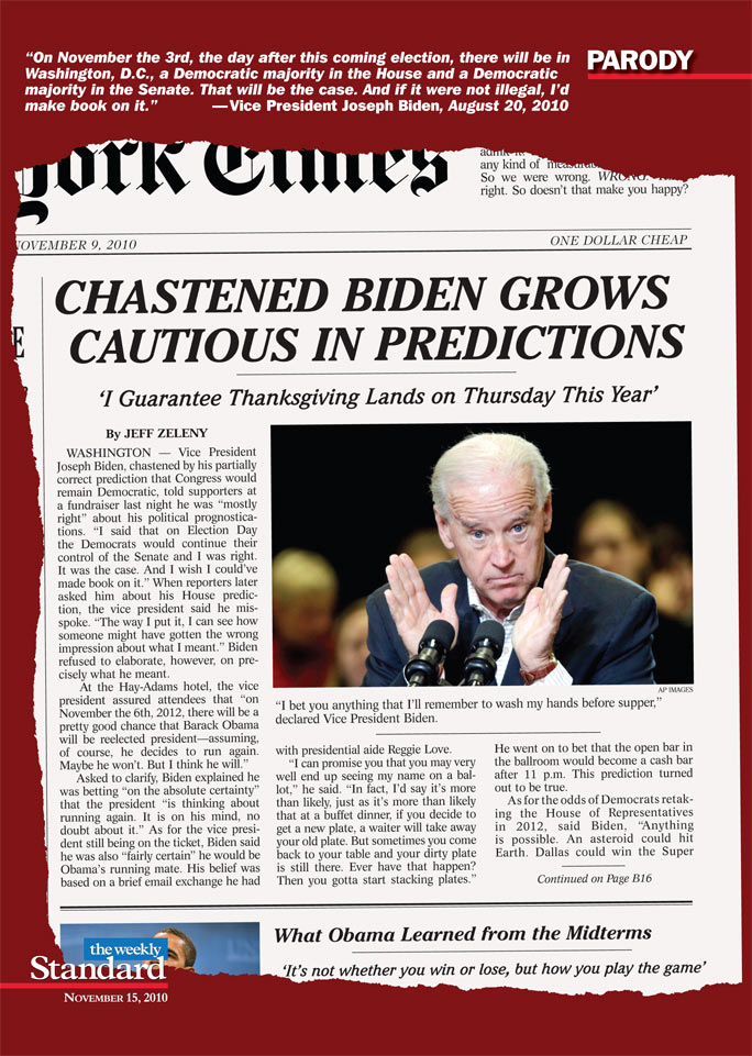 Joe Biden Makes a Few More Predictions