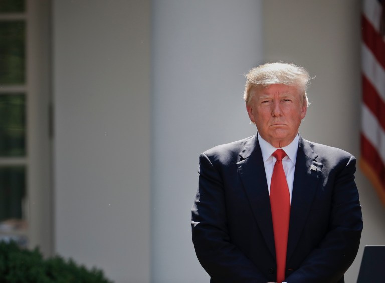 The news media, in an unusual departure from its typical cheery outlook, heard only darkness in Trump's speech. (AP Photo/Pablo Martinez Monsivais)