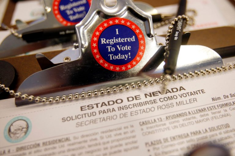 It's worth keeping in mind that in nearly every state with a competitive U.S. Senate race, the Hispanic vote is very, very small, according to the Pew Research Center. (AP Photo)