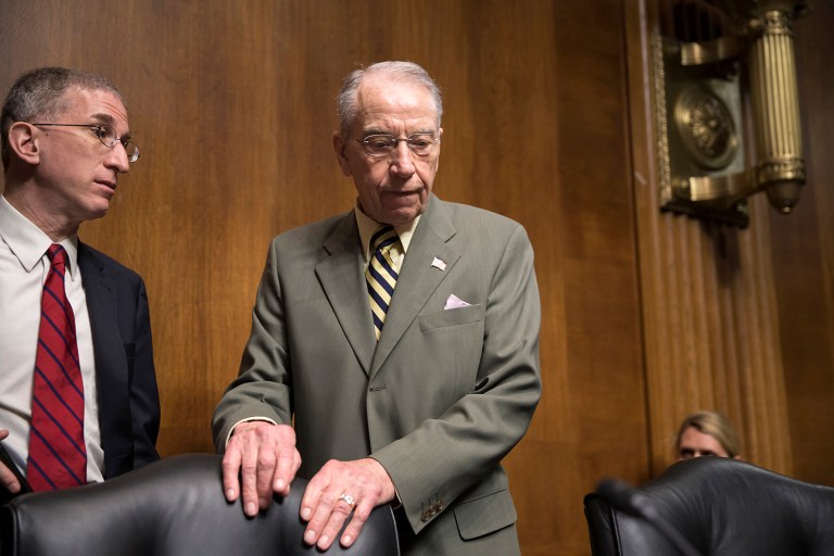 Chuck Grassley, of Iowa, is objecting to plans to quickly take up the bill if the Senate keeps a provision weakening the Sunshine Act, which Grassley co-authored. (AP Photo)