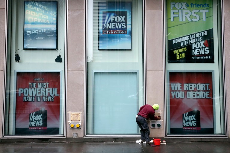Fox News reporter, Jessica Golloher, filed a state lawsuit that claims the network subjected her to sex discrimination over multiple years by two supervisors. (AP Photo/Richard Drew)
