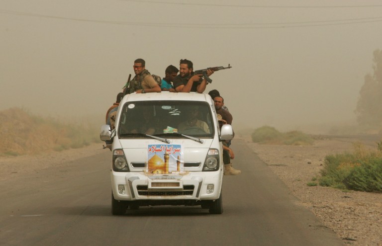 Iraqi Shiite fighters with the 
