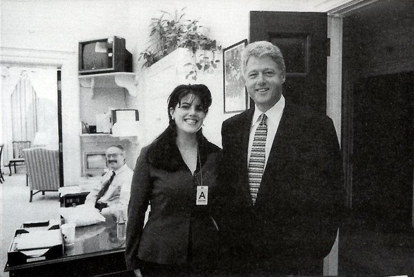 Bill Clinton and Monica Lewinsky in the independent counsel's report that detailed their West Wing affair. AP Photo