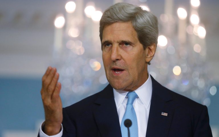 Secretary of State John Kerry made the rounds on the Sunday talk shows, debating the moderators about a contrast between President Obamaâs sudden decision to delay a military strike and Kerryâs own impassioned argument in favor of such a move one day earlier. (AP Photo/Charles Dharapak)