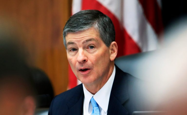 The House Financial Services chairman was reacting to speculation that consumer bureau chief Richard Cordray intends to run for Ohio governor. (AP Photo/Manuel Balce Ceneta)