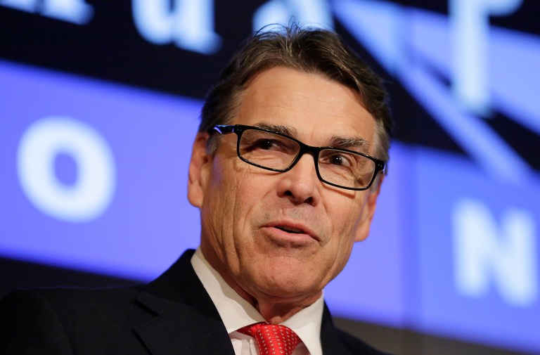 Perry, a former 2016 GOP primary rival of Trump, is rumored to be in the running for various cabinet positions in the president-elect's White House. (AP Photo/Eric Gay)