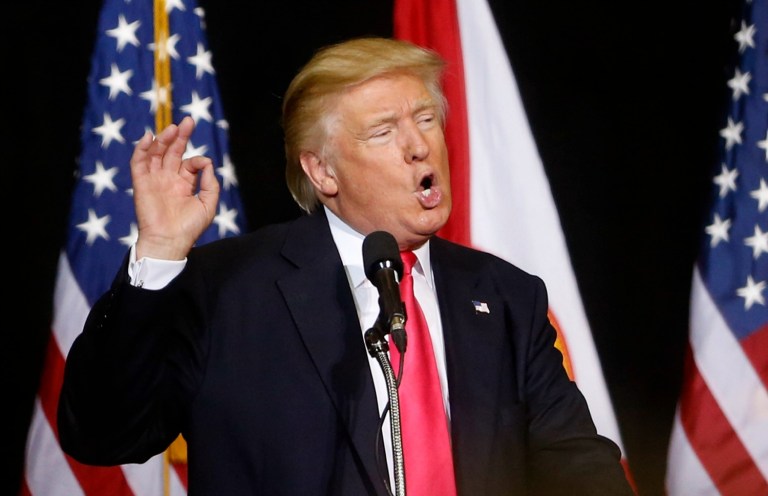 The Republican nominee shared new details about the wall he plans to build on the southern border. (AP Photo/Gerald Herbert)