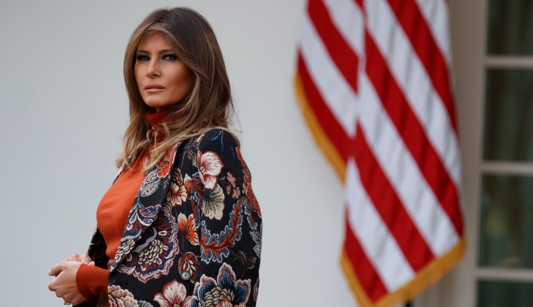 First lady Melania Trump is 