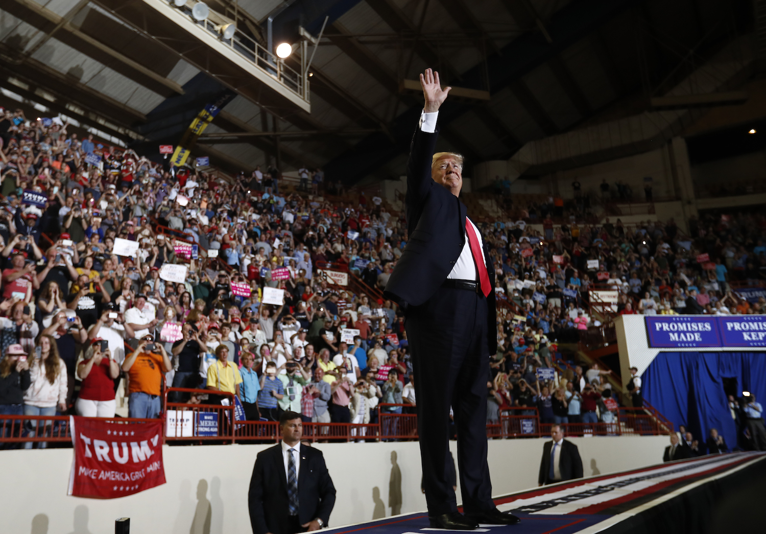 The contrast between Trump’s rally and the White House Correspondents’ dinner will resonate with voters