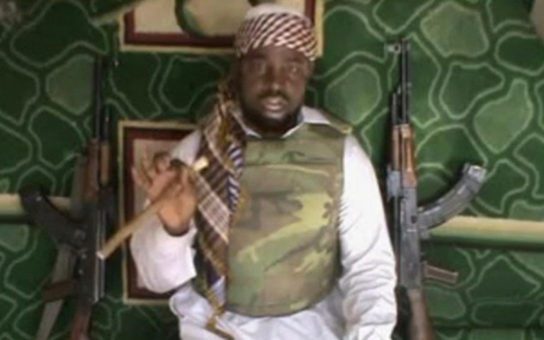 FILE - This file image made available from Wednesday, Jan. 10, 2012, taken from video posted by Boko Haram sympathizers shows Imam Abubakar Shekau, the leader of the radical Islamist sect. Boko Haram militants dressed as soldiers slaughtered at least 200 civilians in three villages in northeastern Nigeria and the military failed to intervene even though it was warned that an attack was imminent, witnesses said on Thursday, June 5, 2014. (AP Photo/File) THE ASSOCIATED PRESS CANNOT INDEPENDENTLY VERIFY THE CONTENT, DATE, LOCATION OR AUTHENTICITY OF THIS MATERIAL
