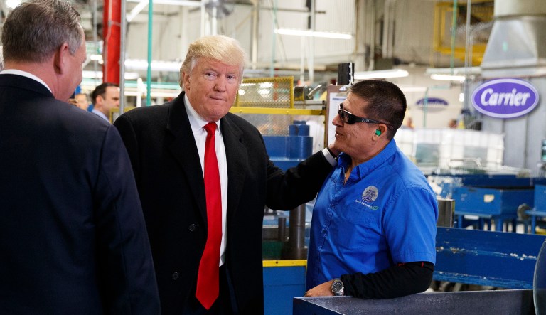 The deal might be getting worse for Carrier workers. (AP Photo/Evan Vucci)
