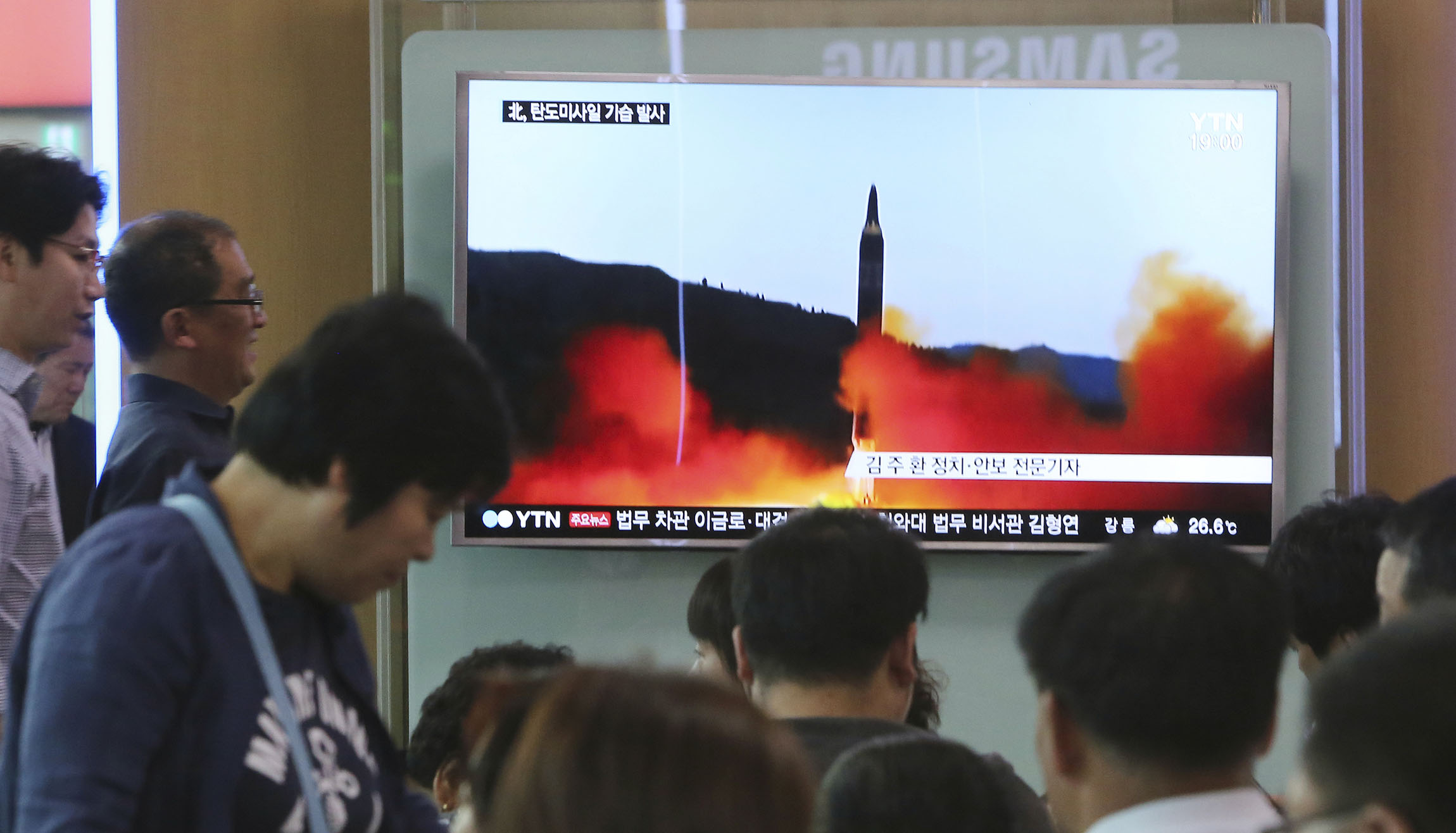 North Korea launches medium-range ballistic missile