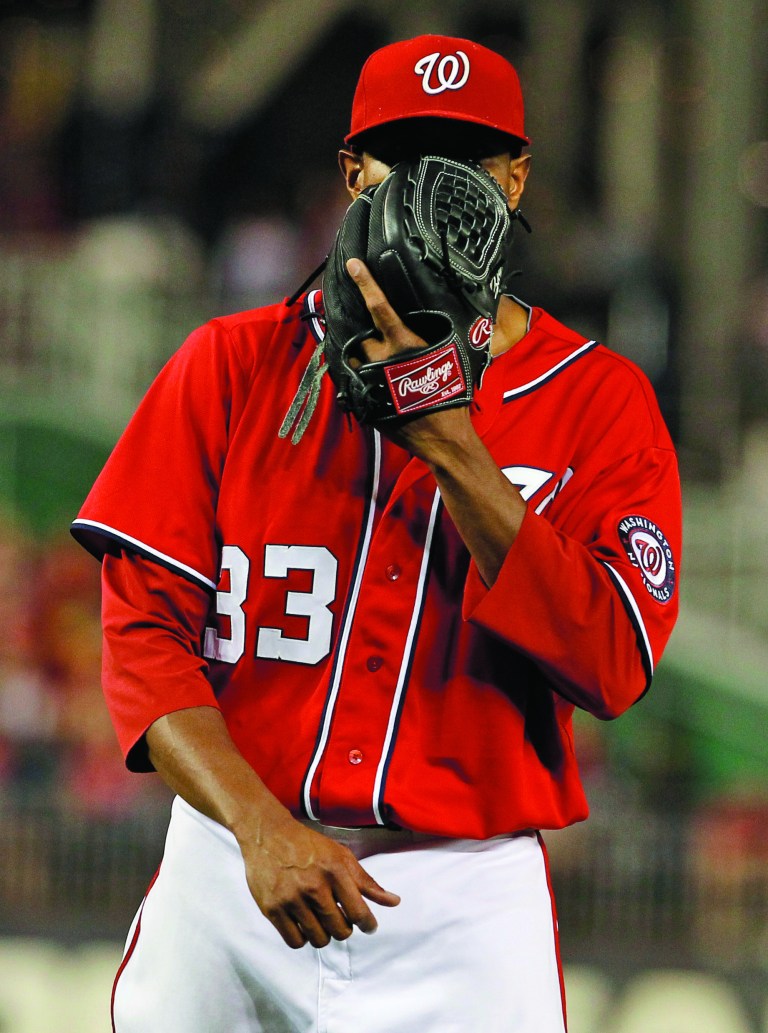 Alex Brandon/AP
Edwin Jackson allowed only two hits, but one of them was a home run in the seventh that provided the only runs in the Nationals' loss to the Mets.