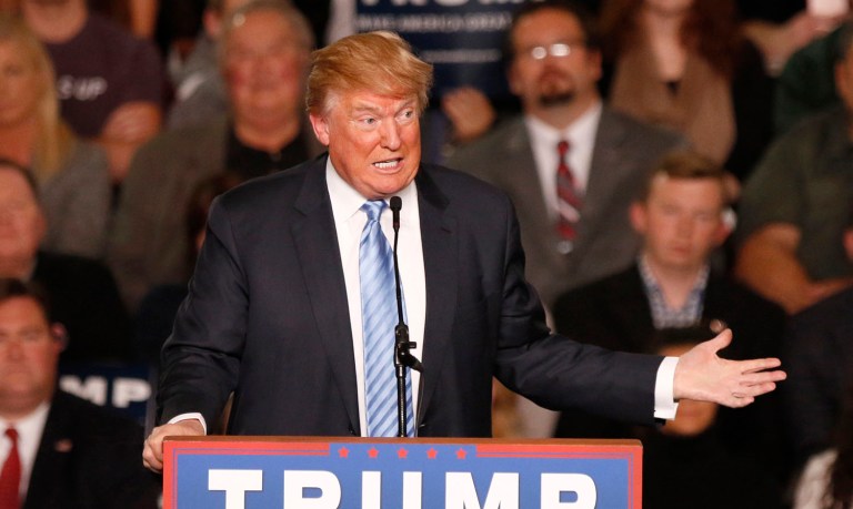 Trump's antics seem to finally be making it difficult for him to expand his core. (AP Photo/Paul Vernon, File)