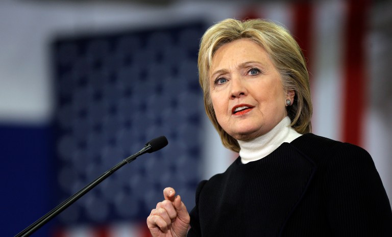 Democrat Hillary Clinton has won New Hampshire's four Electoral College votes. (AP Photo/Matt Rourke)