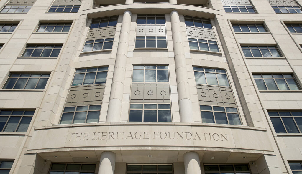 The Heritage Foundation is considering David Trulio as one of four candidates to helm the think tank. If Trulio enters Heritage's sprawling campus on 214 Massachusetts Ave., that's good news for the defense industry. (AP Andrew Harnik)