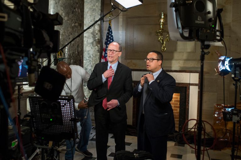 The Democratic Congressional Campaign Committee has outraised its Republican counterpart for five months in a row, bringing in $9 million more last quarter. (CQ Roll Call via AP Images)