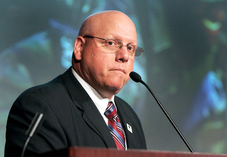 John Melia, one of the Wounded Warrior Project's four founders, announced late Friday he was open to leading the organization following the loss of the group's top two executives. (AP File Photo/Rob Carr)