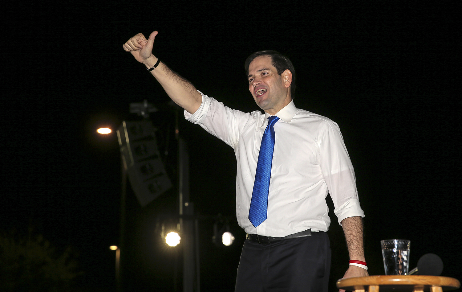 Did Rubio actually decide to run for re-election a month ago?