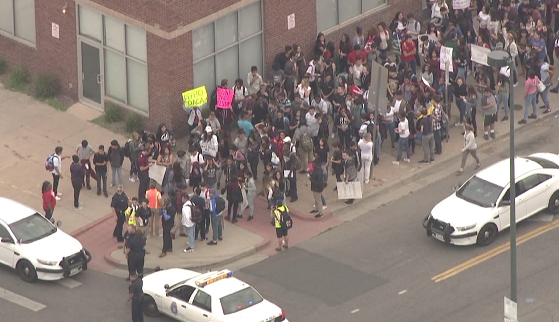 Denver students walk out of class in protest of Trump rescinding DACA