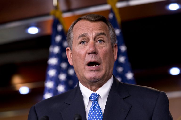 House Speaker John Boehner send out a statement Monday urging President Obama to consult with Congress and explain his decision to the American people. (AP/J. Scott Applewhite)