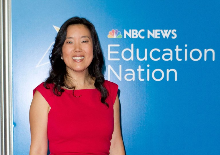 Michelle Rhee, the former chancellor of District of Columbia Public Schools, is one Democrat rumored to be considered for the post of education secretary in the Trump Cabinet. (Photo by Dario Cantatore/Invision/AP)