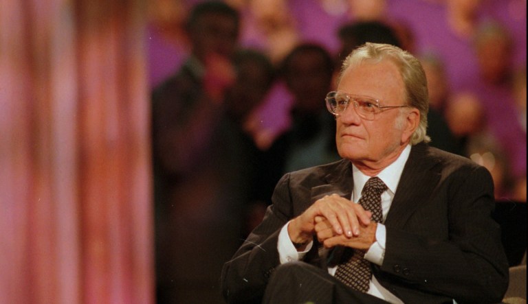 Billy Graham will be only the fourth private citizen to lie in honor in the Capitol, and the first to do so in more than 17 years. (AP Photo/Bob Galbraith)