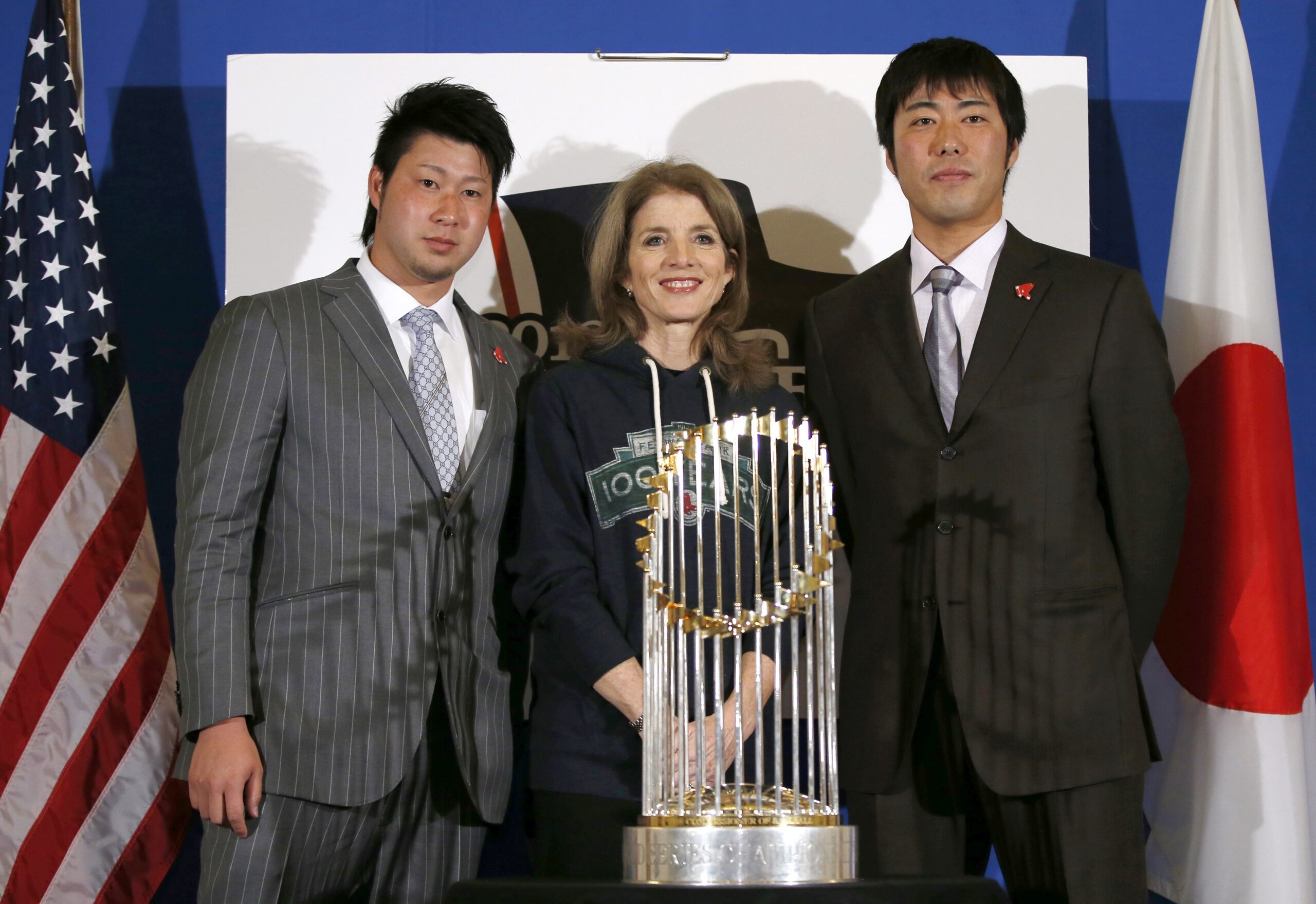 Red Sox pitchers visit Caroline Kennedy in Tokyo