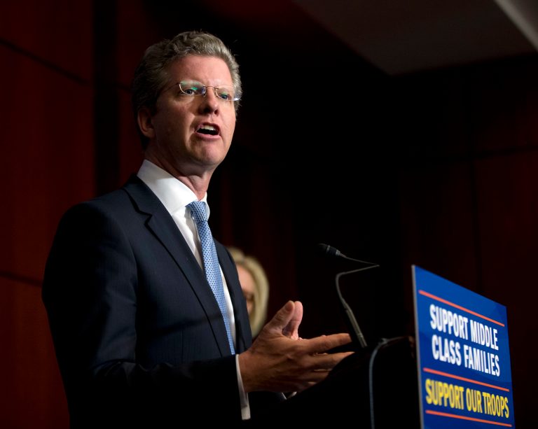 Office of Management and Budget Director Shaun Donovan, speaks during a news conference urging Congressional Republicans to support sequestration relief in the upcoming budget, on Capitol Hill in Washington, Thursday, March 12, 2015. (AP Photo/Manuel Balce Ceneta)