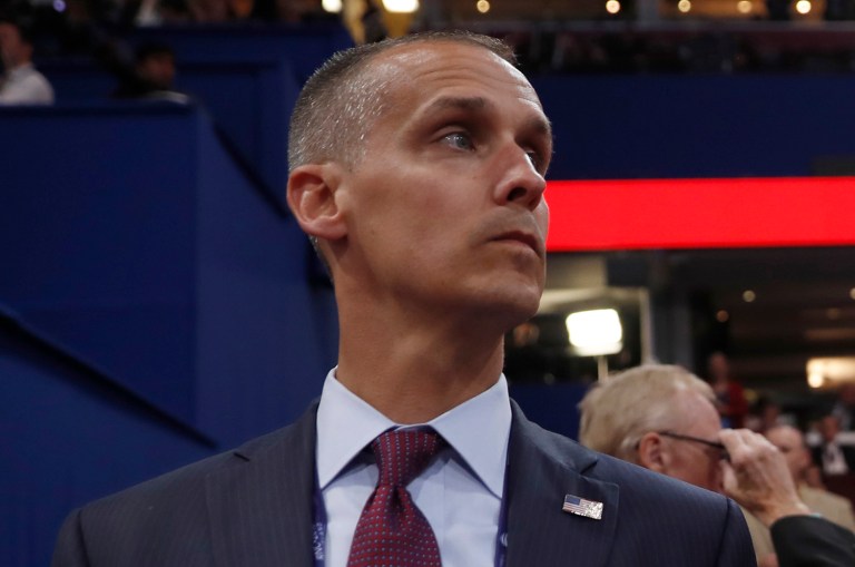 Corey Lewandowkski provided no evidence for the accusation. (AP Photo/Mary Altaffer)