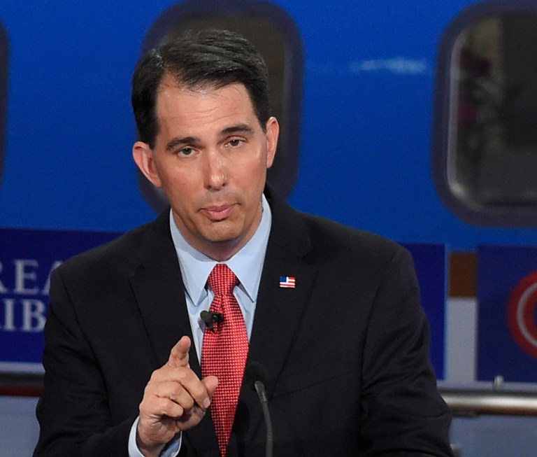 Wisconsin Gov. Scott Walker said that he thought the American people were shortchanged by the CNN debate setup. (AP Photo)