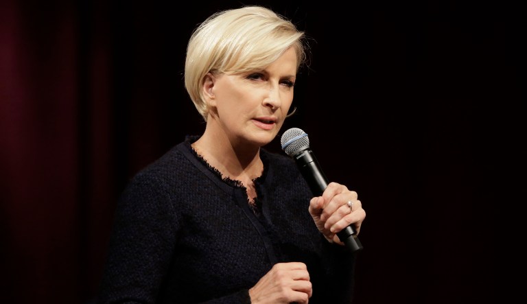 MSNBC television anchor Mika Brzezinski asked author Michael Wolff if he regretted 