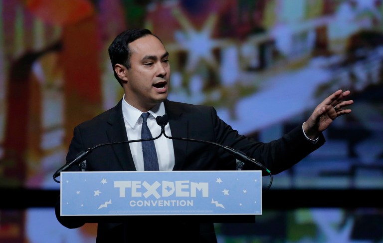 Rep. Joaquin Castro was seen as a possible challenger to Beto O'Rourke in the race for Sen. Ted Cruz's seat. (AP Photo/Eric Gay)