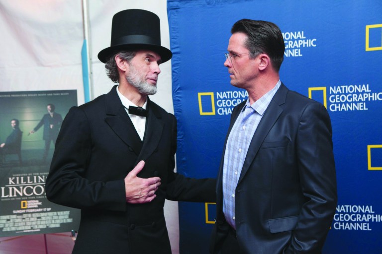 Courtesy photo
An Abraham Lincoln impersonator meets Billy Campbell, who plays Lincoln in 