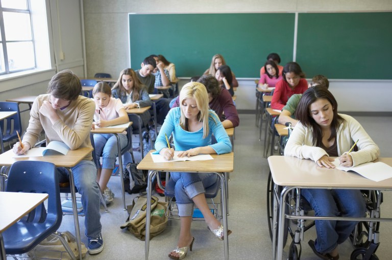 Students were taken from their classrooms in New York and paired up with other students of different socioeconomic backgrounds. (Thinkstock)