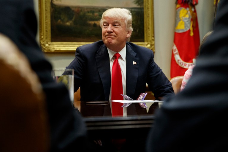 Military action sometimes leads to a temporary spike in approval ratings. (AP Photo/Evan Vucci)